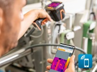 testo 883 - Тепловизор (320 x 240 пикселей, ручная фокусировка, мобильное приложение, лазерный маркер)