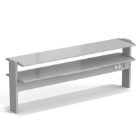 Стеллаж технологический островной ЭКРОС с двумя полками на 1800