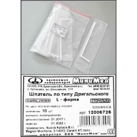 Шпатель по типу Дригальского, L-форма, стер., п/п, инд.уп/10 шт, Аптака