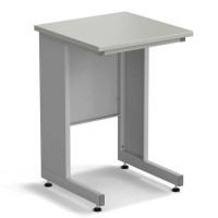 Стол пристенный ЭКРОС 600х600х900 мм, раб. поверхность - ЛАМИНАТ СЕРЫЙ