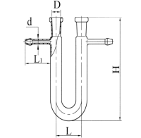 Трубка хлоркальциевая ТХ-U-2-200 ГОСТ 25336-82