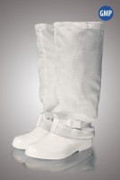 Бахилы для чистых помещений, высокие, на твердой отстегивающейся подошве, без молнии, ЛТО