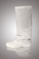 Бахилы для чистых помещений, высокие, на твердой отстегивающейся подошве, без молнии, ЛТО