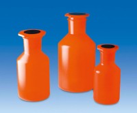 Бутыль VITLAB широкогорлая с конической горловиной opak объем 1000 мл, РР