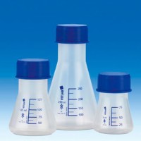 Колба Эрленмейера VITLAB с винтовой синей крышкой, 1000 мл, PP
