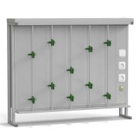 Стенд титровальный 1200х250х985, серый металл