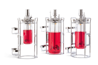 Биореактор клеточный, стеклянный сосуд 1,5 л, 3 л, 6 л, датчики рН и О2, барботирование воздухом и О2, N2, CO2, MFC 5 шт., 4 насоса, комплект, Minifors 2, Infors