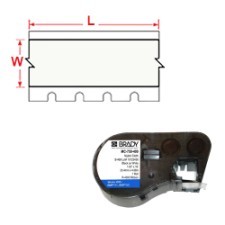 Этикетки MC-1500-595-WT-BK для BMP-51/53, лента 38,1 мм х 7,62 м, винил универсальный, 1 рулон, Brady