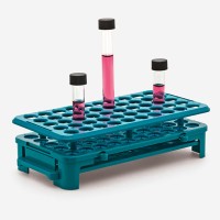 Штатив ISOLAB для пробирок Ø 15/16 мм, 50 ячеек, ABS