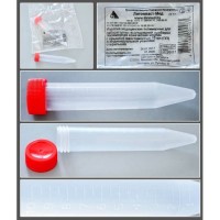 Пробирка полимерная коническая мерная с крышкой вместимостью 10 мл , п/п, стерильная, инд.уп/кор. 1000 шт, Литопласт