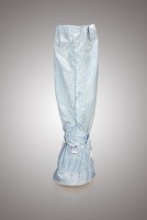 Бахилы для чистых помещений, высокие, на твердой подошве из износостойкого листового материала, без молнии, ЛТО