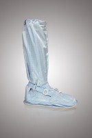 Бахилы для чистых помещений, высокие, на твердой подошве из износостойкого листового материала, без молнии, ЛТО