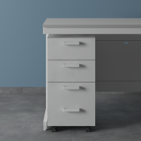 Тумба подкатная с 4 ящиками ЛК-400 ТПЯ-В (ЛДСП)