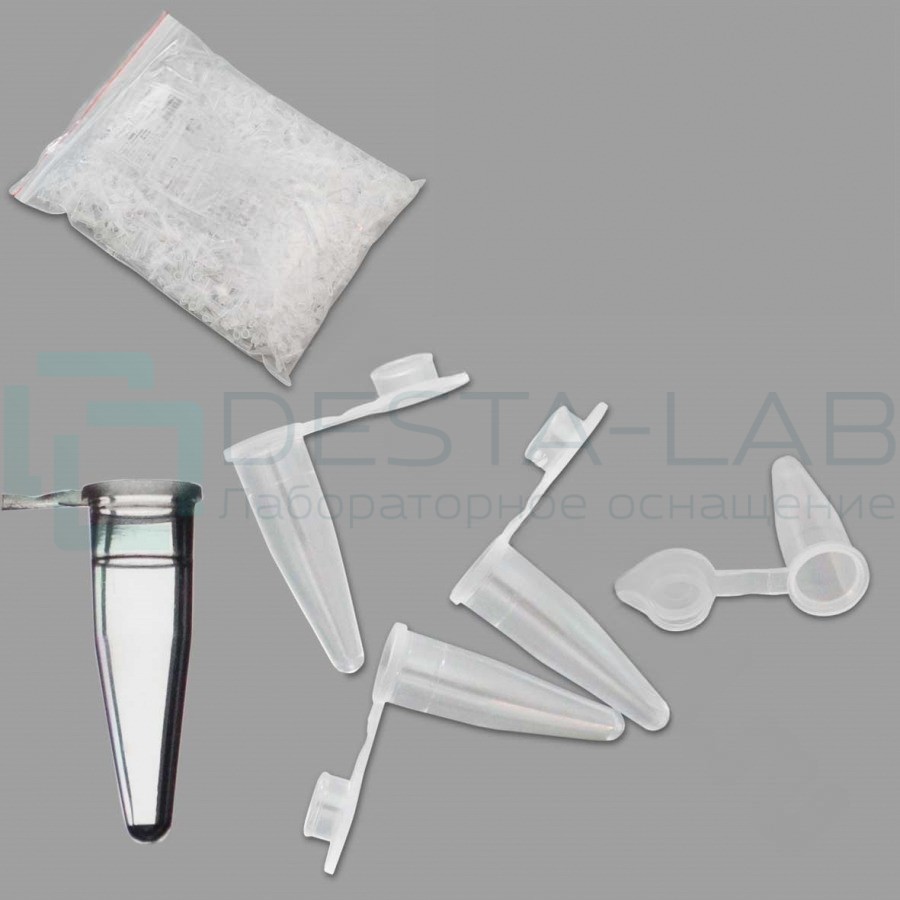 Микропробирка 0,2 мл. (тип Eppendorf), с крышкой, п/п, б/дел., Aptaca