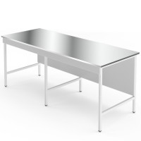 Лабораторный стол со столешницей из нержавеющей стали НВ-1800 ЛНн