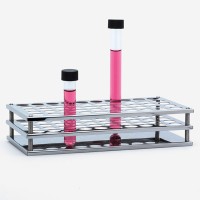 Штатив ISOLAB для пробирок Ø 16 мм, 50 ячеек, нержавеющая сталь