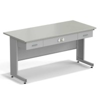Стол приборный с ящиками и электрикой ЭКРОС 1800х800х900 мм, раб. поверхность - ЛАМИНАТ СЕРЫЙ