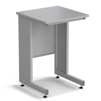 Стол пристенный ЭКРОС 600х600х900 мм, раб. поверхность - МОНОЛИТНЫЙ КЕРАМОГРАНИТ с ПВХ кромкой