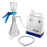 Прибор вакуумного фильтрования Stegler ПВФ-47-1С (стекло, воронка 47 мм, 1х300 мл, колба-ресивер 1 л, насос)