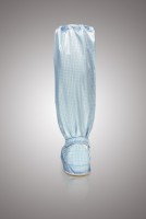 Бахилы для чистых помещений, высокие, на твердой подошве из износостойкого листового материала, на молнии, ЛТО