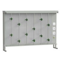 Стенд титровальный 1400х250х985, серый металл