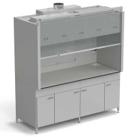 Шкаф вытяжной 2 светильника ВЗБ 2 комплекта воды 2000х900х2145 мм, раб. поверхность - LABGRADE