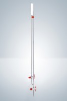 Микробюретка Банга Hirschmann 2 : 0,02 мл, класс AS, с линией Шеллбаха, светлое стекло, синяя градуировка, PTFE краны