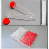 Пробирка полимерная коническая мерная с крышкой вместимостью 10 мл, п/п, нестерильная, уп. 1500 шт, Литопласт