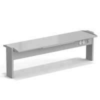 Стеллаж технологический островной ЭКРОС с одной полкой на 1500