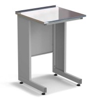 Стол пристенный ЭКРОС 600х600х900 мм, раб. поверхность - НЕРЖАВЕЮЩАЯ СТАЛЬ