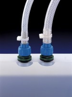 Насос для бочек газонепроницаемый Bürkle PP с 2 резьбовыми адаптерами ¾&quot; с прижимными гайками