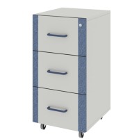 Тумба подкатная из ЛДСтП с 3 ящиками ЛАБ-PRO ТПЯ3 40.50.81