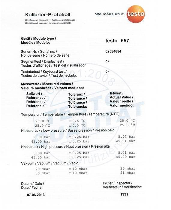 testo 549 - Базовый цифровой манометрический коллектор