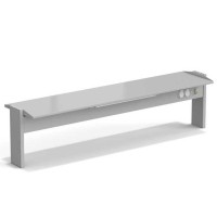 Стеллаж технологический островной ЭКРОС с одной полкой на 1800