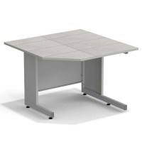 Стол угловой ЭКРОС 1100х1100х750 мм, раб. поверхность - КЕРАМИКА с ПВХ кромкой