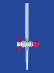 Кран для бюретки Lenz прямой NS12,5, PTFE