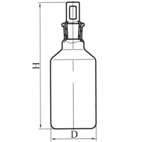 Склянка с пробкой ПП1 эскиз 2-2