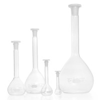 Колба мерная DURAN 5000 мл, класс А, светлое стекло, NS34/35, с восьмиугольной пробкой (PE), с сертификатом партии