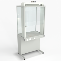 Шкаф демонстрационный напольный с электрикой, евронога 950х650х2245, раб. поверхность - КЕРАМИКА