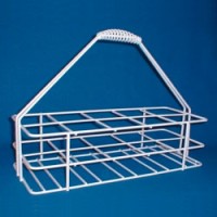 Корзина Württ для переноски квадратных бутылей DURAN 10 х 1000 мл, из проволоки, покрытой полиэтиленом