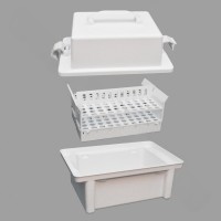 Укладка-контейнер для транспортировки пробирок и других малогабаритных изделий медицинского назначения УКТП-01 ЕЛАТ (вариант 2)