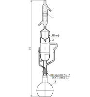 Прибор Сокслета-04 КШ 45/40 экстрактор 250 мл колба 500 мл