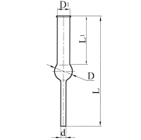 Трубка хлоркальциевая ТХ-П-1-25