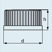 Крышка DURAN Group GL32, винтовая, мембранная, синяя, PP