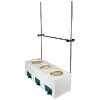 Колбонагреватель Stegler KН-3-500 (3 места по 500 мл, до +450 °C) со штативом