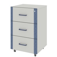 Тумба подкатная из ЛДСтП с 3 ящиками ЛАБ-PRO ТПЯ3 50.50.81