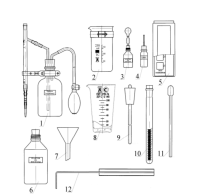 Комплект стеклоизделий для анализа воды ЭЛВК-5