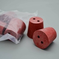 Пробка коническая с 2-мя отверст., резиновая, 42/32 мм, h -41мм, Кartell, уп.5 шт