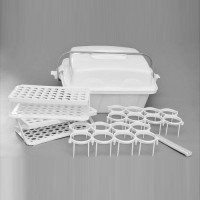 Укладка-контейнер полимерный для доставки проб биологического материала в пробирках и флаконах УКП-01 &quot;КРОНТ&quot; в исполнении УКП-100-01