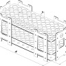Штатив для пробирок Bochem, с цветной маркировкой, размеры 248x104x85, на 21 пробирку, нержавеющая сталь